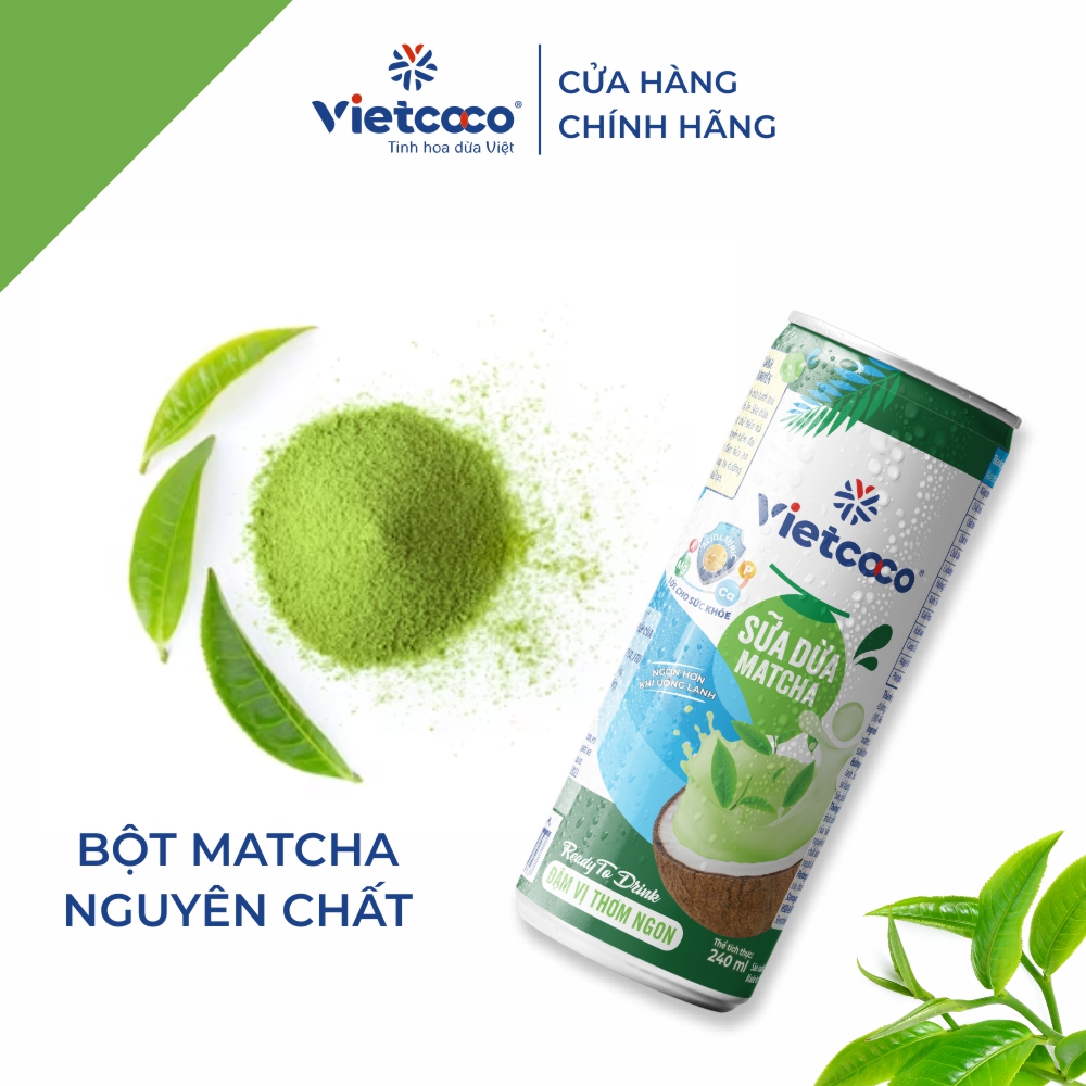 SỮA DỪA MATCHA VIETCOCO 240ML